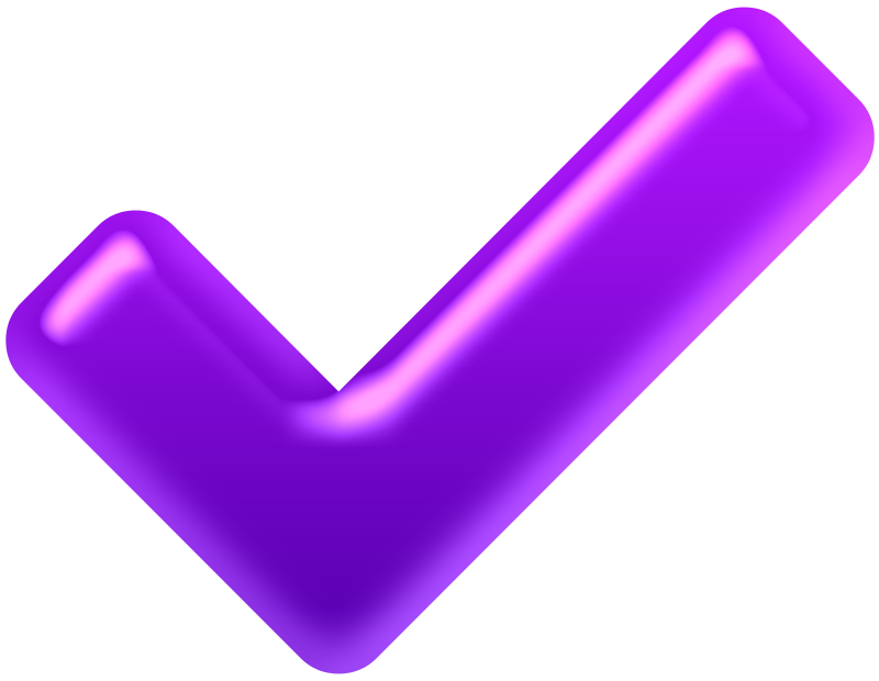 checkmark purple